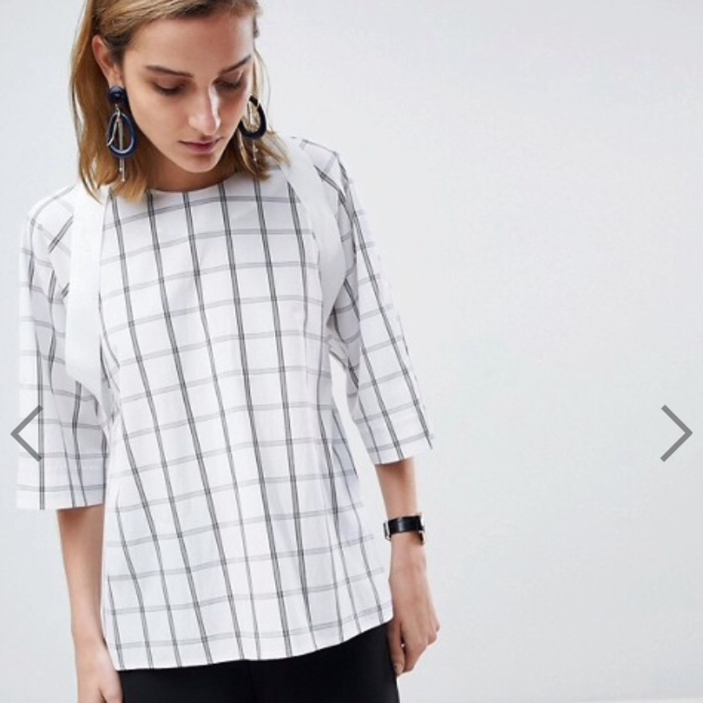 ASOS WHITE Open Back Top